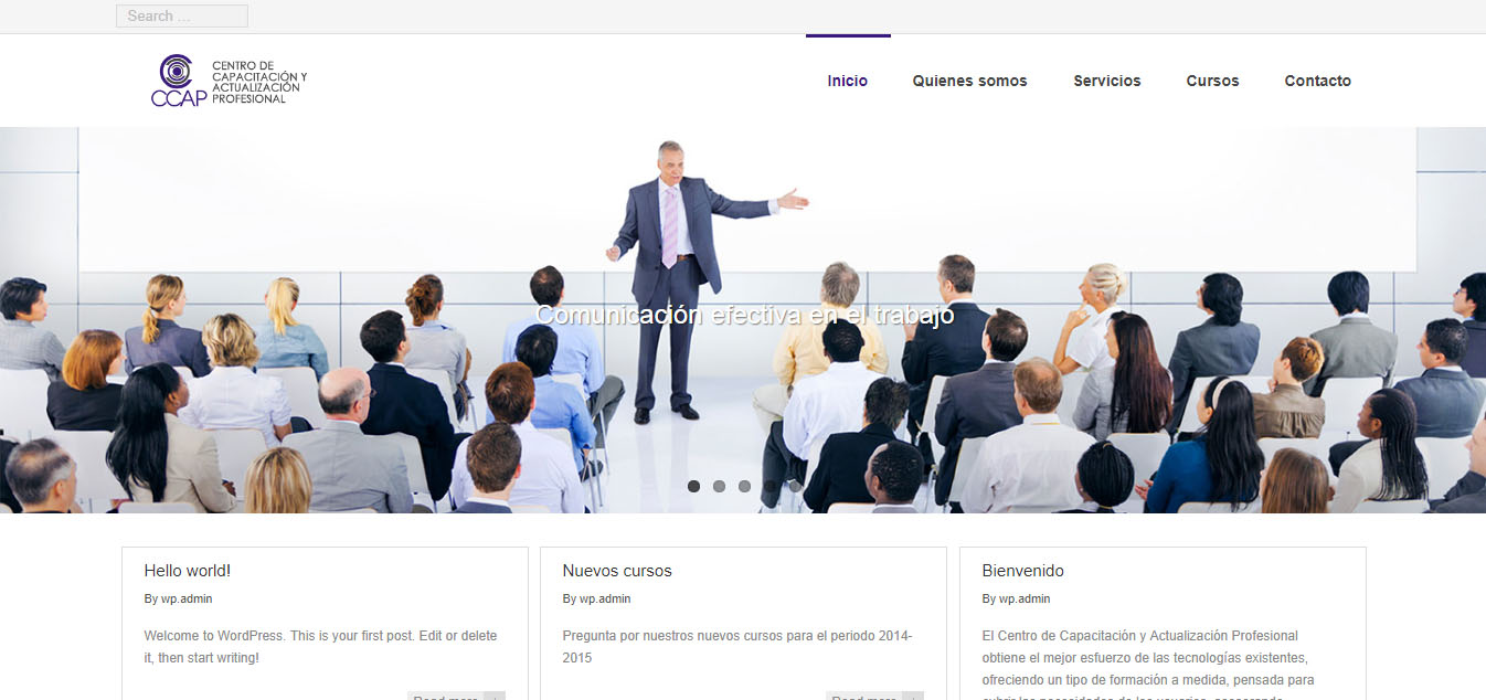Sitio web de CCAP